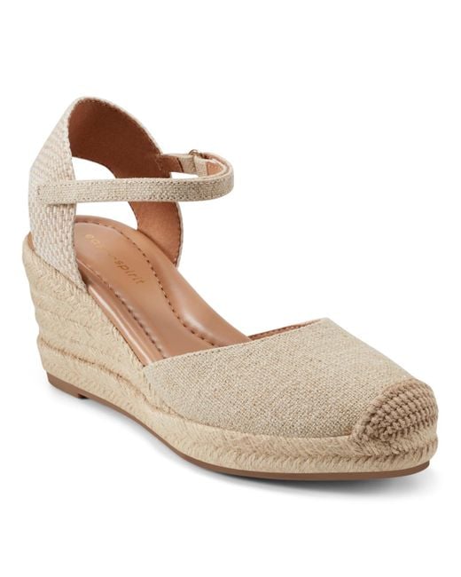 Easy Spirit Metallic Makaylie Closed Toe Wedge Sandals