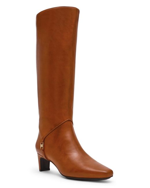 Anne Klein Iverson Knee High Dress Boots Regular Wide Calf in Brown | Lyst