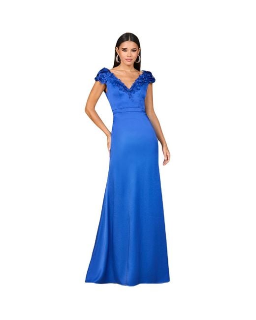 Lara Blue V-neck