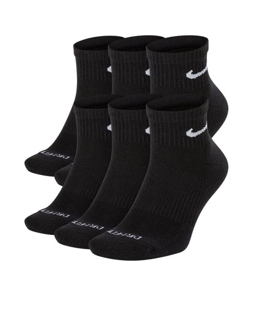 Nike Pink 6-pk. Dri-fit Quarter Socks for men