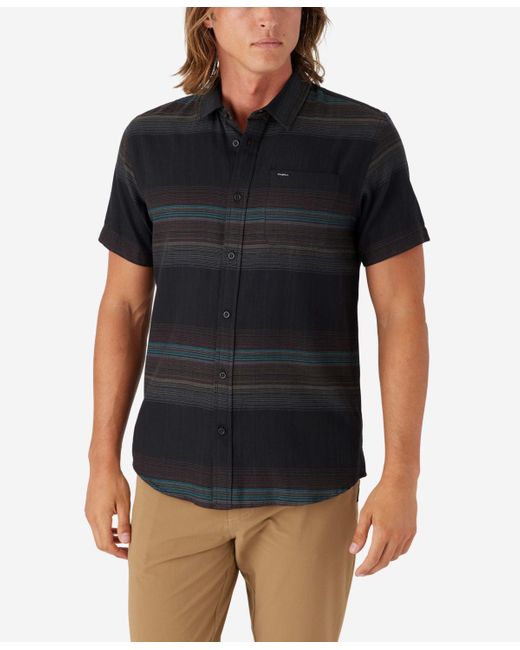 O'neill Sportswear Black Seafaring Stripe Standard Shirt for men