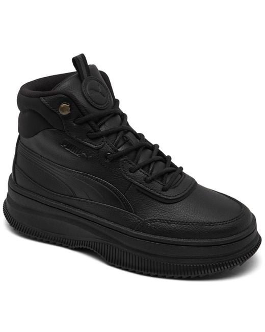 PUMA Mayra Casual Sneaker Boots From Finish Line in Black | Lyst
