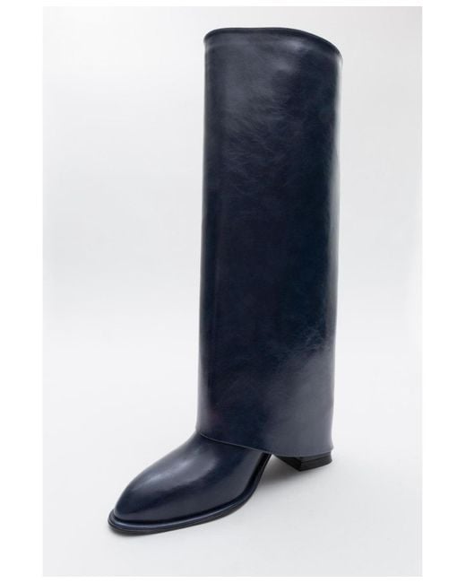Prologue Shoes Blue Maybe Chunky Heel Boot ()