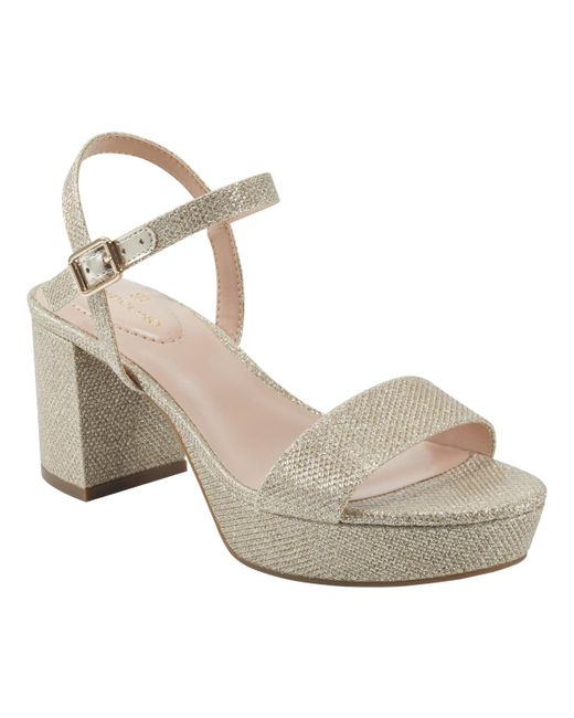 Bandolino Multicolor Pennie Platform Block Heel Dress Sandals