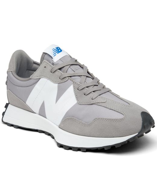 New Balance Denim 327 Casual Sneakers From Finish Line in Gray for Men - Lyst