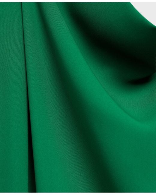 Mango Green Belted Asymmetrical Long Jumpsuit