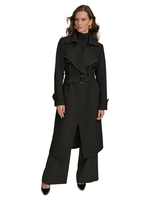 Donna karan belted trench coat discount