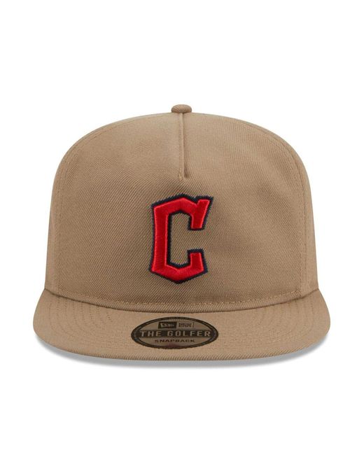KTZ Khaki Cleveland Guardians Golfer Adjustable Hat in Green for Men Lyst