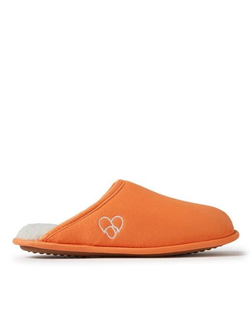 Dearfoams Orange Pride Collection Scuff Slipper
