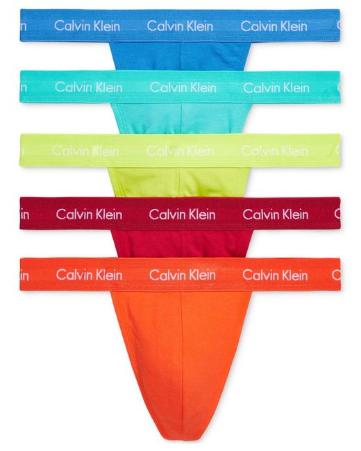 Calvin Klein Red 5-pk. The Pride Edit Thong for men