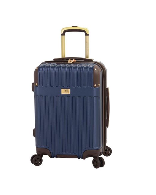 London Fog Blue Brentwood Iii 20" Expandable Spinner Carry-on Hardside