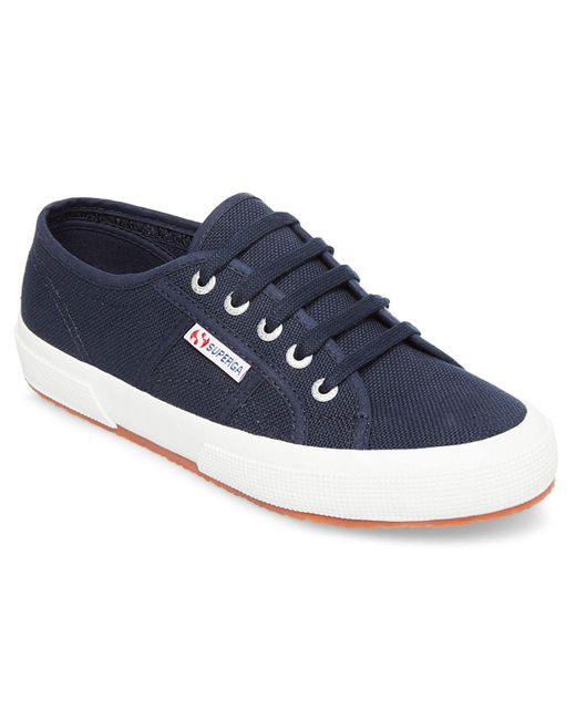 Superga Blue 2750 Cotu Canvas Lace-up Sneakers