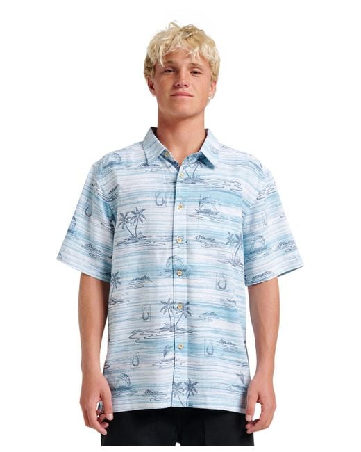 Quiksilver Blue Comfort Fit Shirt for men