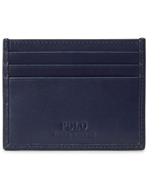 Polo Ralph Lauren Blue Printed Polo Bear Card Case for men