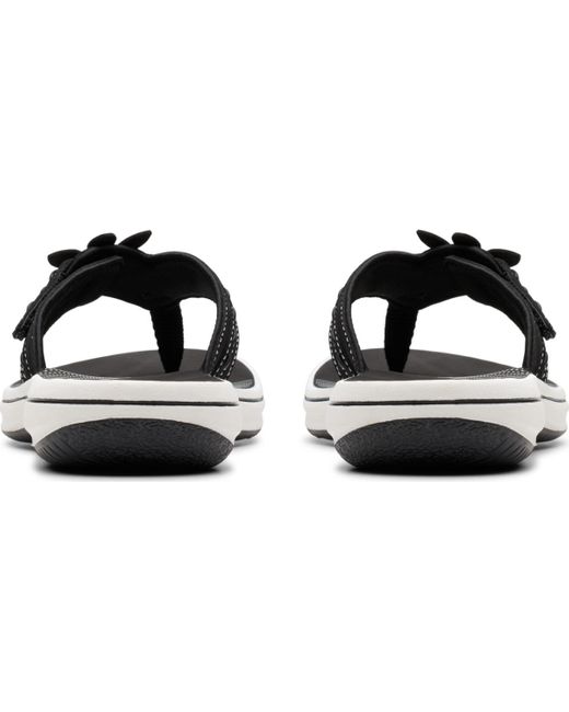 Clarks Black Cloudsteppers Breeze Opal Sandals