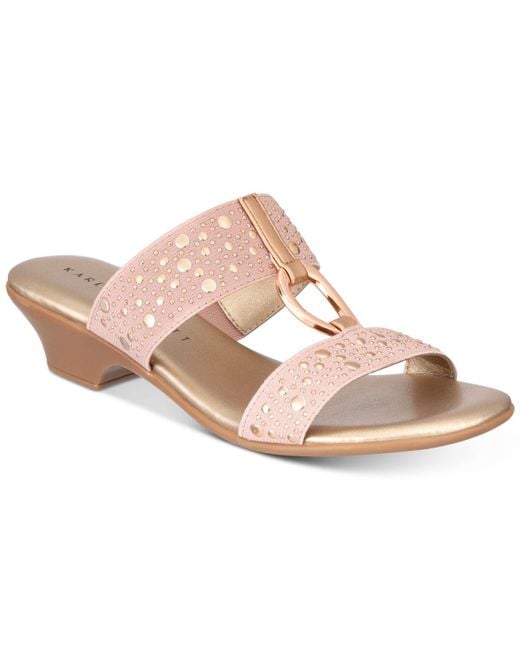 Karen Scott Pink Eanna Sandals, Created For Macy's