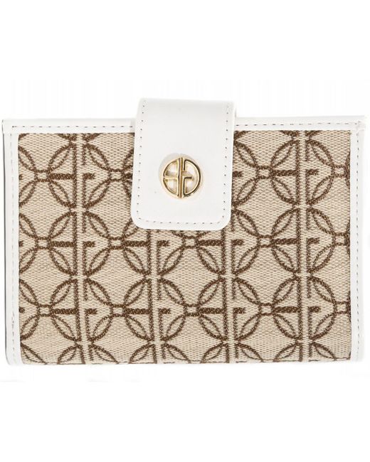 Giani Bernini Cotton Logo Jacquard Framed Wallet, Created For Macy's in ...