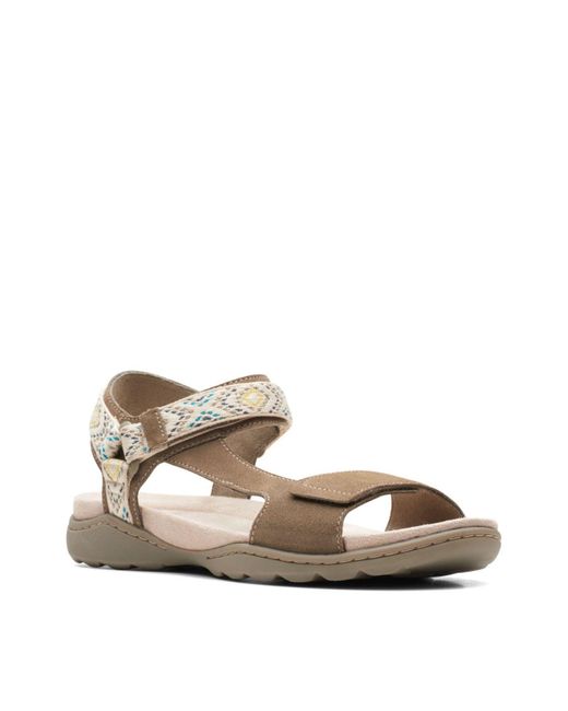Clarks Suede Collection Amanda Step Sandal - Lyst