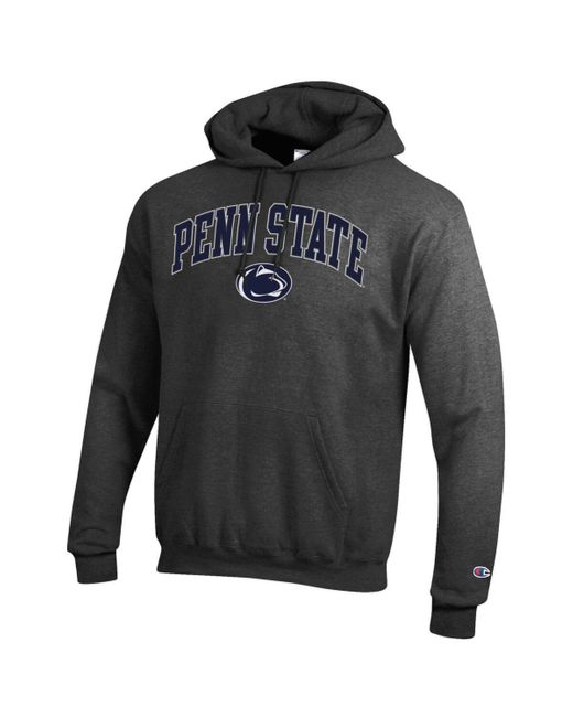 Champion Gray Penn State Nittany Lions Arched Logo Fleece Pullover Hoodie for men