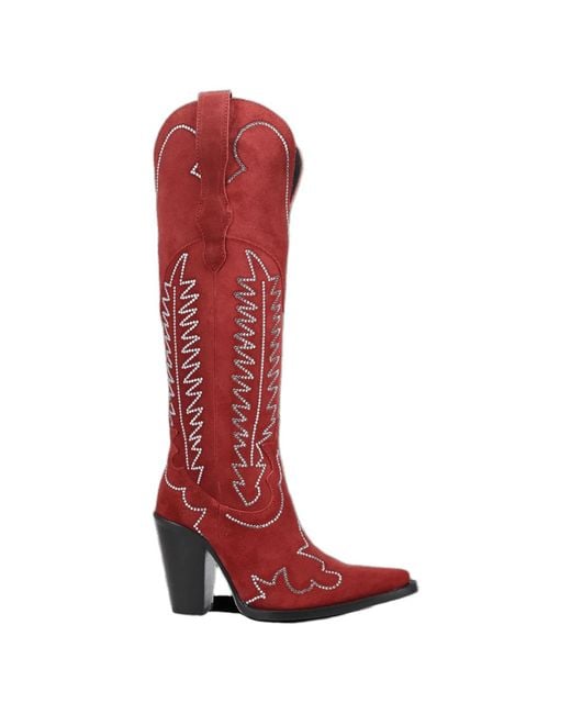 Dingo Red Double Take Suede Leather Boot
