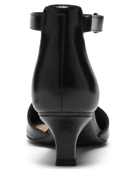 Clarks Black Kepley Strap Pointed Toe Pumps