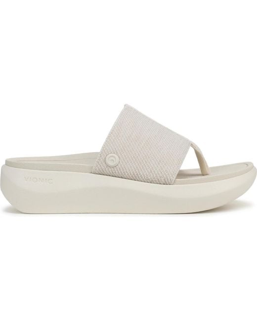 Vionic White Aqua Thong Sandals