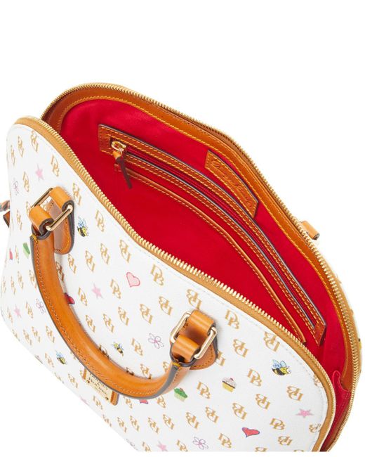 Dooney Bourke Gretta Novelty Zip Zip Satchel in White Lyst