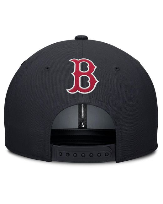 Nike Blue Gray/navy Boston Red Sox Pro Performance Snapback Hat for men