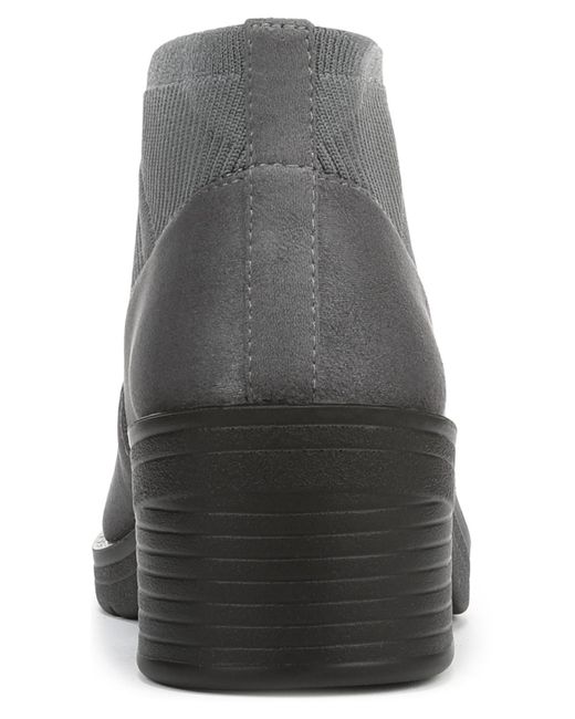 LifeStride Black Outlook Washable Knit Short Booties