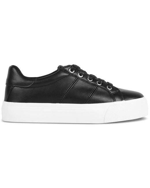 Dolce Vita Black Vent Platform Lace-up Sneakers