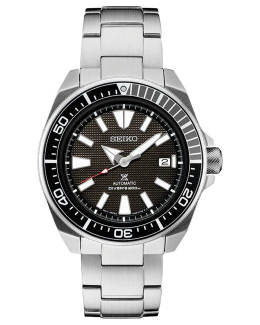 Seiko Metallic Automatic Prospex Stainless Steel Bracelet Watch 44mm for men