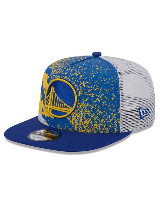 KTZ Blue Golden State Warriors Court Sport Speckle 9fifty Snapback Hat for men