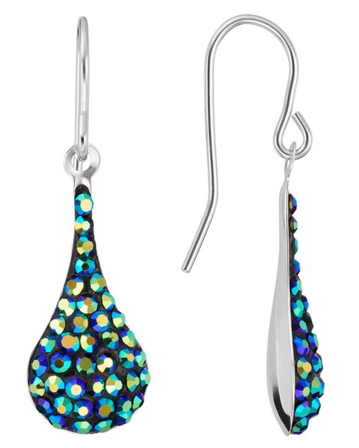 Macy's Blue Crystal Drop Earrings (0.98 Ct. T.w.