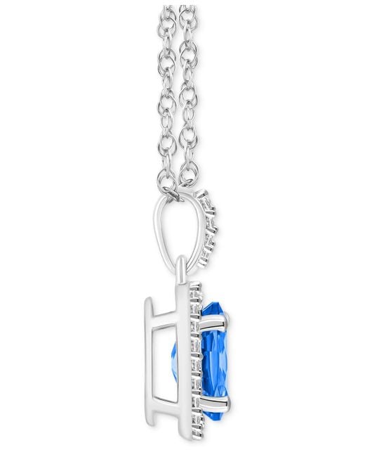 Macy's Blue Lab-created Ruby (1-1/4 Ct. T.w.