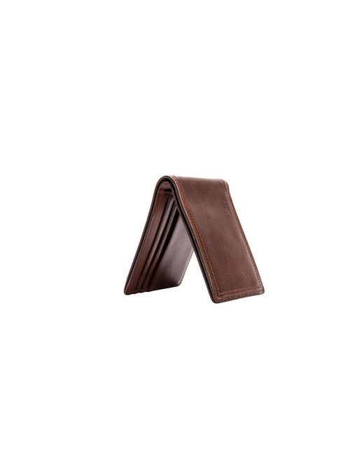 Bosca Brown Dolce Small Bifold Wallet for men