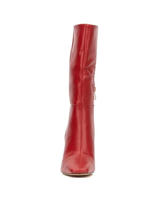 TORGEIS Red Milan Mid Calf Boots