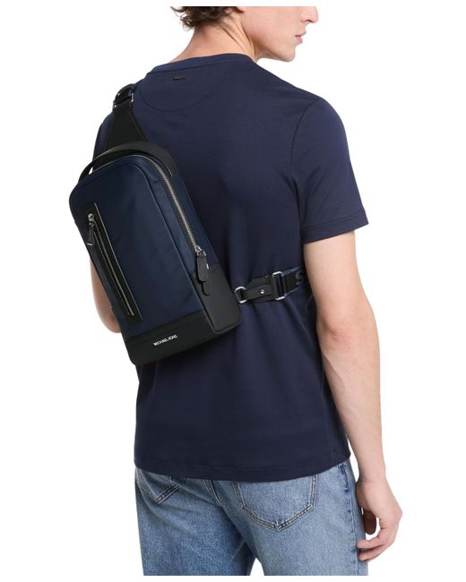 Michael Kors Blue A-line Logo Sling Bag for men