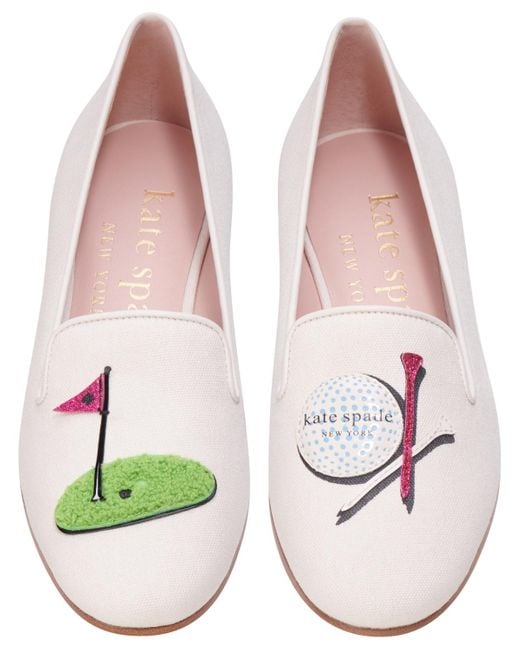 Kate Spade Pink Lounge Golf Loafer Flats