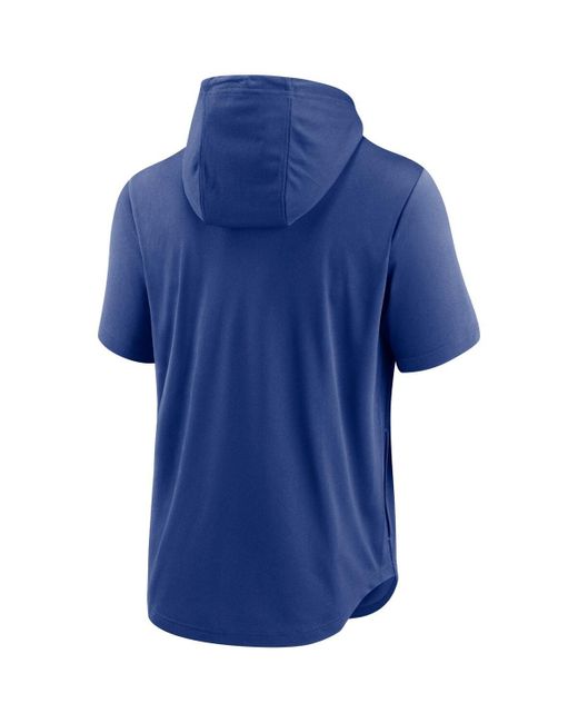 Nike Blue Kansas City S Home Team Short Sleeve Performance Hoodie for men