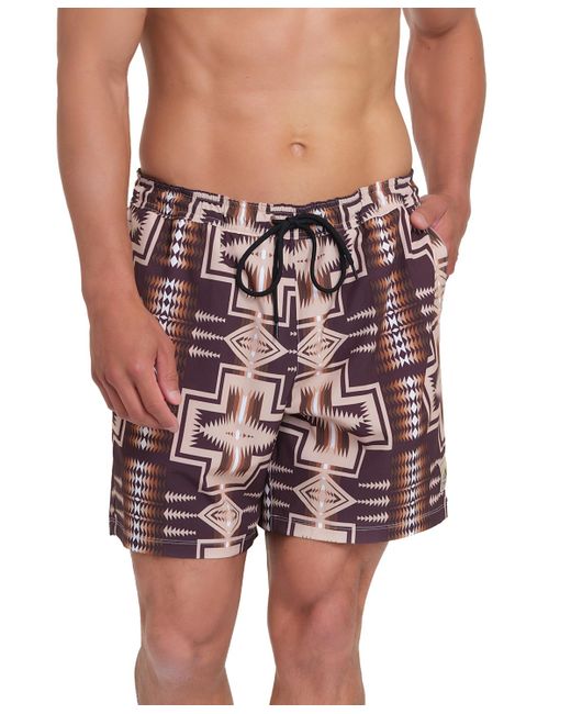 Pendleton Multicolor Printed 7" Packable Swim Trunk for men