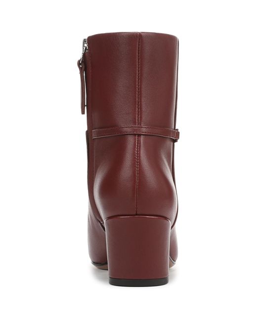 Franco Sarto Purple Saydie Square Toe Pull On Short Boots