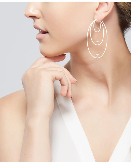 Thin Oval Hoop Earrings 2025