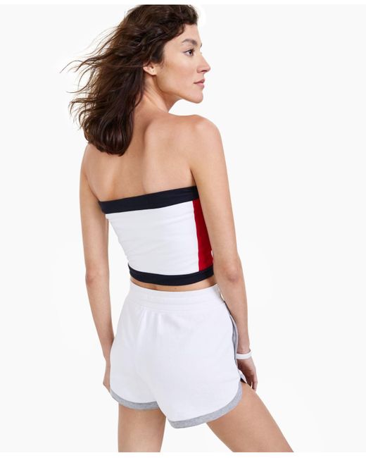 tommy hilfiger strapless top