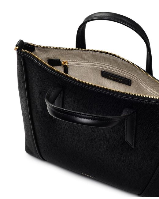 Radley Black Kendal Terrace Small Zip Top Grab Bag