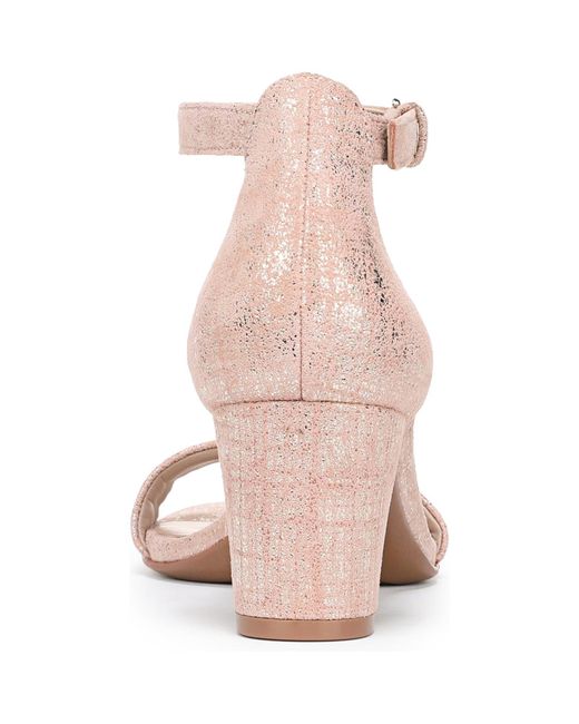 light pink dress sandals GUESS Women's Ferry Lucite Clear Dress Sandals - Light Pink / Size 10