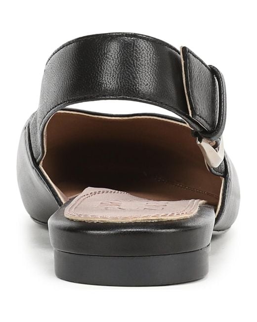 Naturalizer Black Crystal Slingback Flats