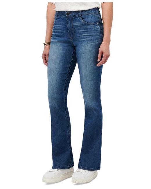 Jeans Donna Democracy Petite Ab Solution Crop - Modellante Vita Alta Light Blue 16P