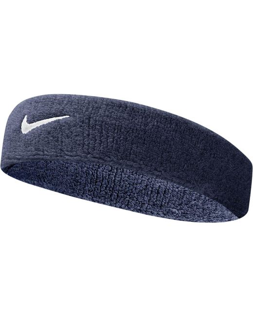 Nike Cotton Swoosh Headband In Navy 2 Blue For Men Lyst