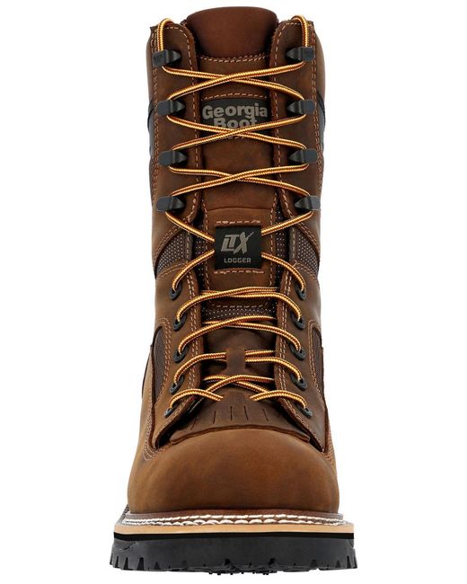 Georgia Boot Brown Ltx Logger Composite Toe Waterproof Work Boot for men