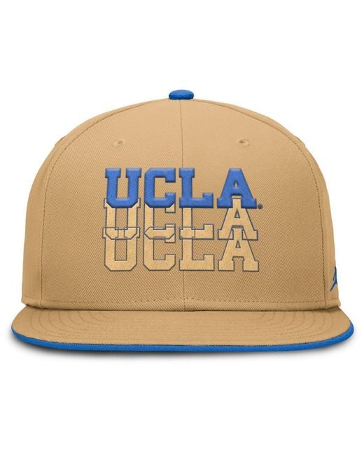 Nike Natural Ucla Bruins True Primetime Performance Fitted Hat for men